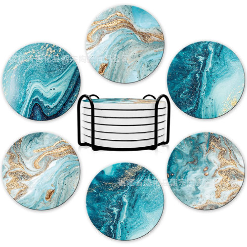 Placemat Heat Insulation Mat Creative Coaster Marble Pattern