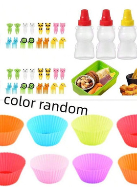 Mini Condiment Squeeze Bottle box Salad Dressing Ketchup Squ