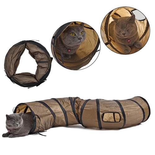 funny cat toy solid tunnel foldable product for kitten rabbi