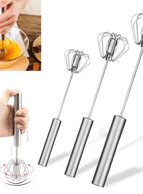 Semi Automatic Mixer Whisk Egg Beater Stainless Steel Manual