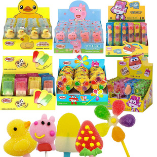 金稻谷风车糖棒棒糖vc软糖送儿童可爱鸭子糖果幼儿园奖励小孩零食