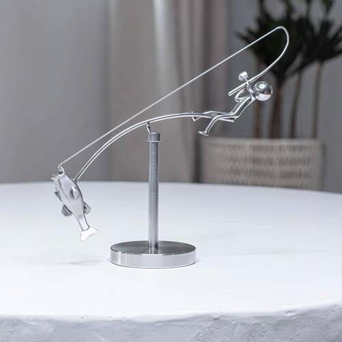 独立站爆款The Fisherman Balancing Sculpture渔夫平衡雕塑