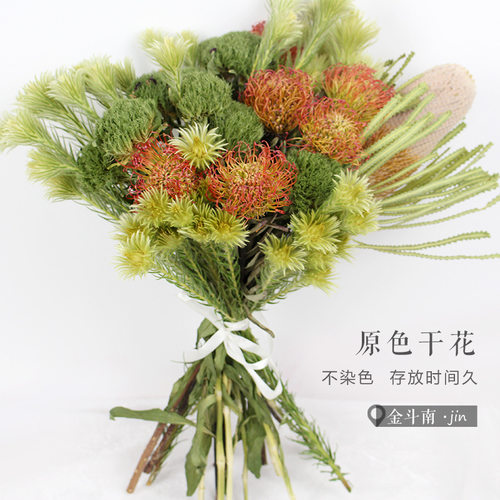 针垫 金鹅绒 干花真花高端装饰摆设插花云南干花in北欧森系