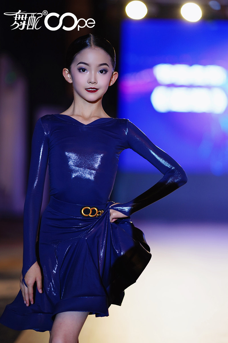 舞配拉丁舞服规定服爽肤亮皮