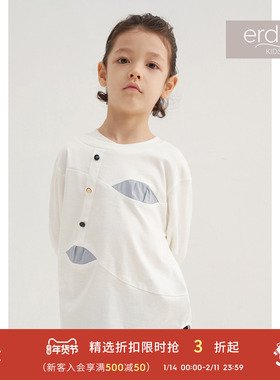 erdosKIDS 春夏儿童纯棉休闲卡通印花T恤 erdosKIDS鄂尔多斯童装