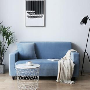 Ebay银狐绒天鹅绒布弹力通用沙发套盖巾防尘罩通用款