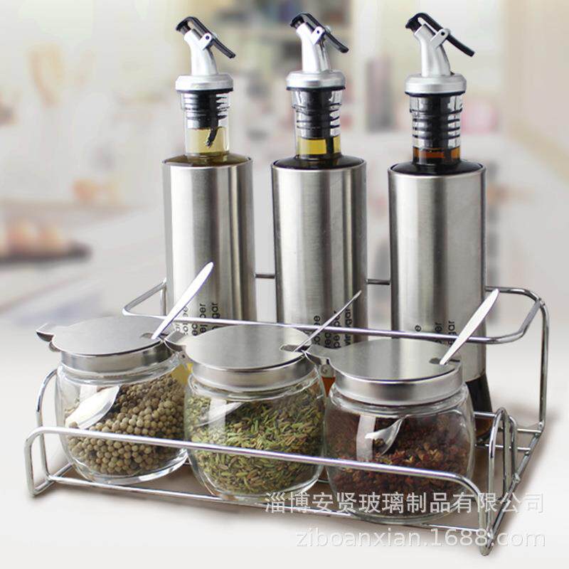 调味罐调料盒套装调料瓶家用油壶油瓶醋壶调料架置物架厨房用品