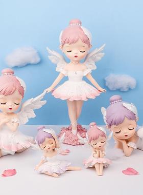 芭蕾女孩可爱少女心摆件女孩礼物创意家居装饰摆件车摆件蛋糕装饰