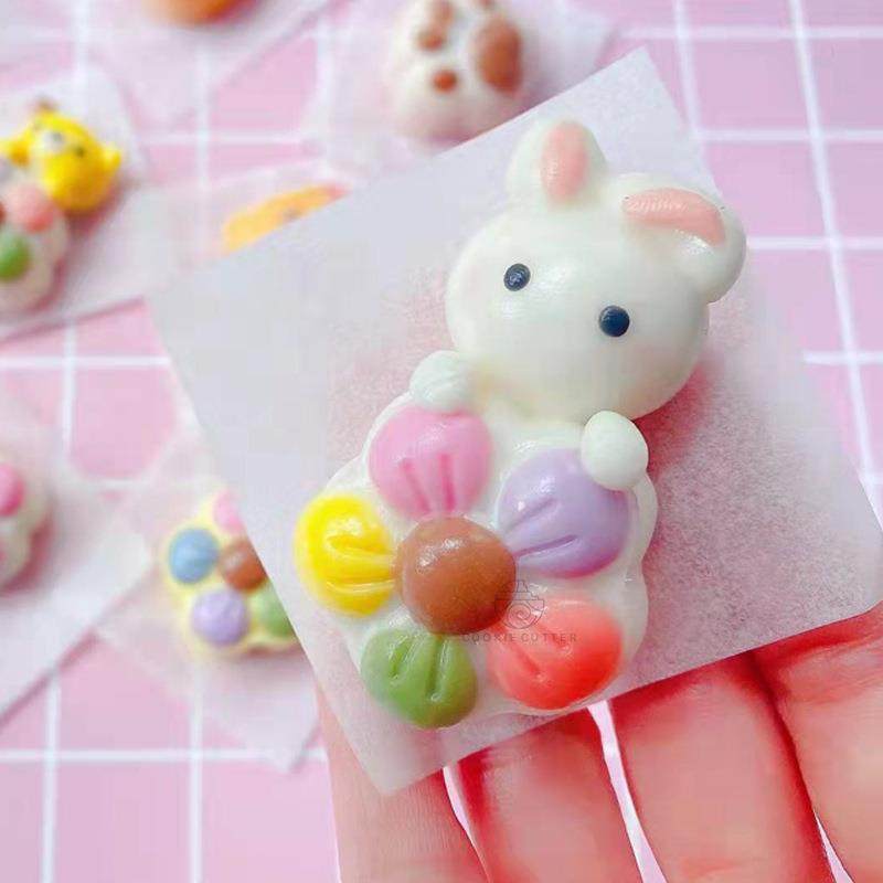 30g50g莲花绿豆糕模具夏季荷花冰皮月饼模中秋节月饼凤梨酥糕点模