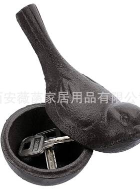 铸铁麻绳架猫咪小鸟缝纫机装饰摆件复古杂货花园庭院阳台线轴