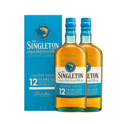 Singleton苏格登达夫镇12年700ML 苏格兰单一麦芽威士忌进口洋酒