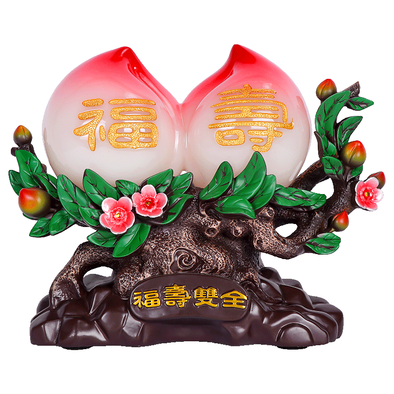 寿桃摆件祝寿礼品送老人长辈生日礼物爸爸妈妈父母亲6080八十大寿