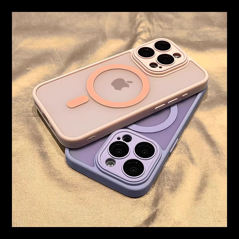 适用苹果15手机壳磨砂磁吸iphone15promax自带镜头膜14pro新款13高级感12硅胶软边11防摔15plus肤感情侣潮