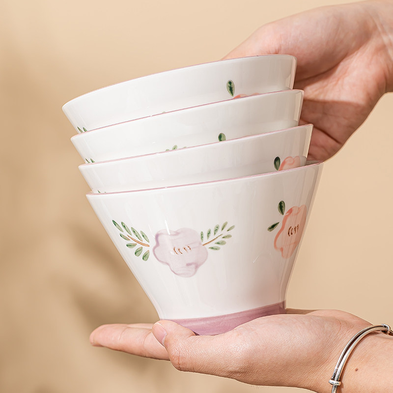 北欧风碗家用2025新款陶瓷餐具饭碗汤碗高颜值碗具套装斗笠碗组合,餐饮具,碗,淘宝优惠券,粉丝福利购,淘宝优惠卷