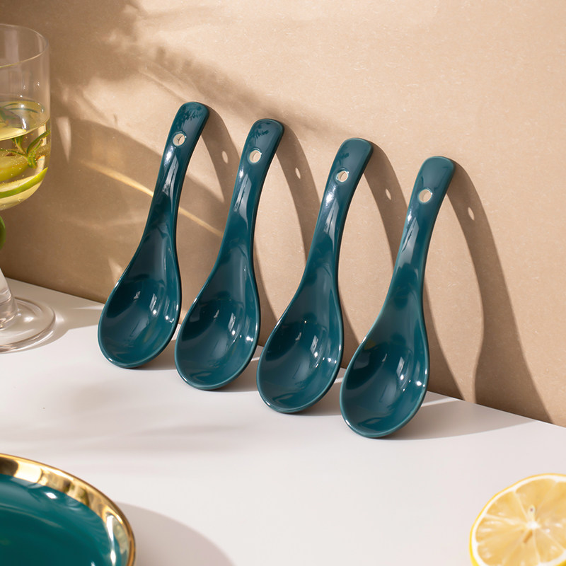 勺子家用陶瓷新款简约长柄瓷勺子餐具北欧轻奢高级感精致个人汤勺,餐饮具,调羹/饭勺,淘宝优惠券,粉丝福利购,淘宝优惠卷