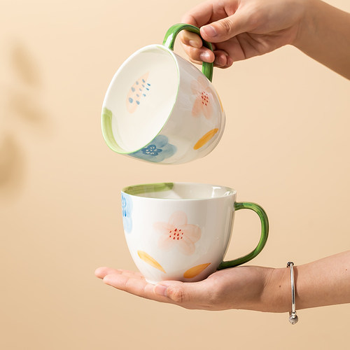 莫奈花园家用商用水杯咖啡杯