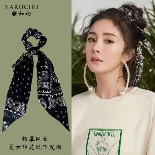 如初法式风复古少女绑发自制飘带
