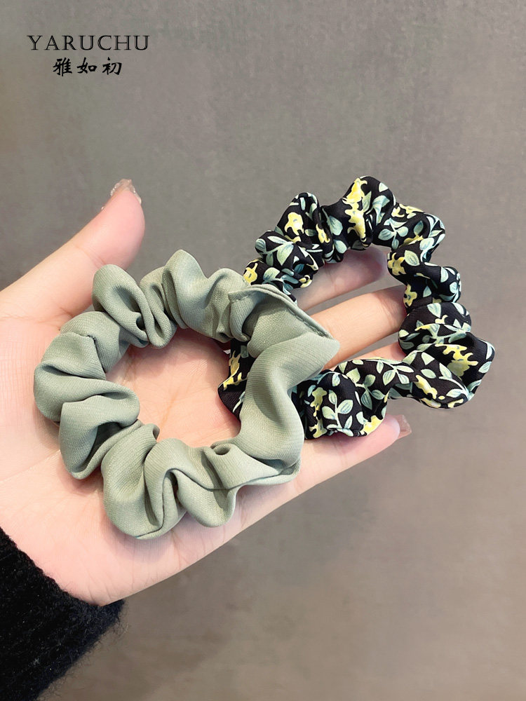 小清新布艺小肠圈发圈女扎头皮筋韩国发饰丸子头发绳大肠头绳小号