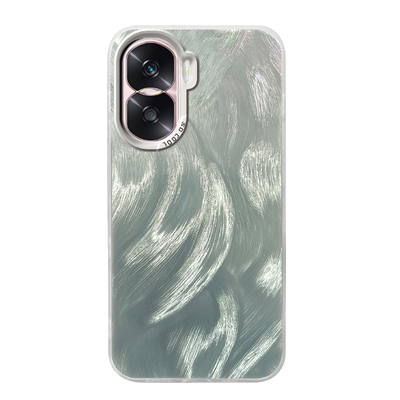 适用于荣耀x50i手机壳honorx50羽纱壳x40i渐变x40女生新款30全包防摔高级感荣誉x50网红纹理感银色简约保护套