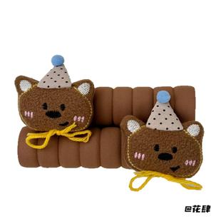 帽子小狗小熊门把手保护套保暖房门拉手可爱卧室门小熊防碰防静电