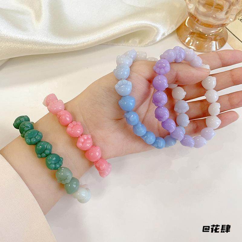 儿童节手串珠手链手镯招财猫小猫爪可爱渐变学生盘珠生日礼物国风,饰品/流行首饰/时尚饰品新,多宝手串,淘宝优惠券,粉丝福利购,淘宝优惠卷