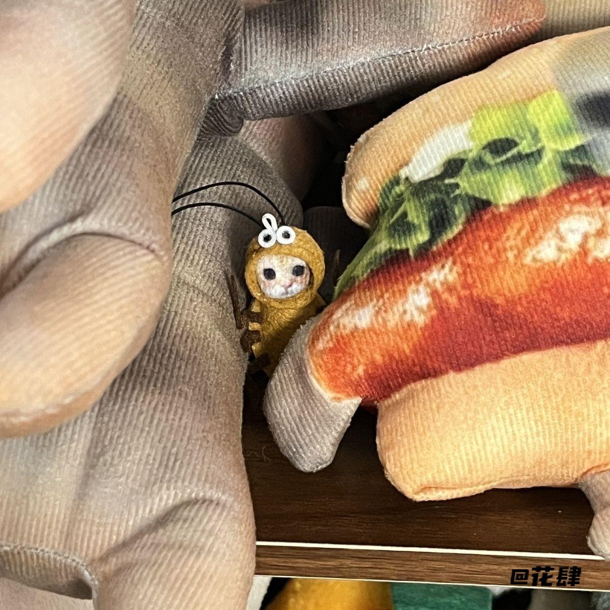 挂件搞笑蟑螂diy材料包皮套小娃娃丢手机书包鲷鱼铜锣烧迷你