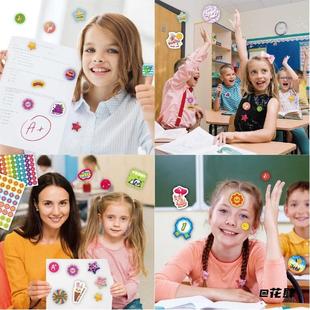 鼓励贴纸英文卡通英文奖励贴纸Stickers国际教育英语课