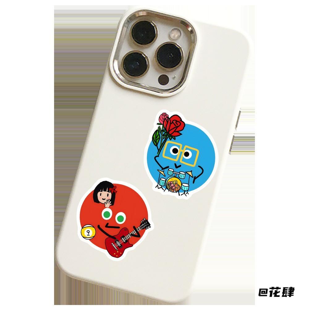 五月天wmls物料贴纸可爱diy手账周边五个球贴纸手机贴纸