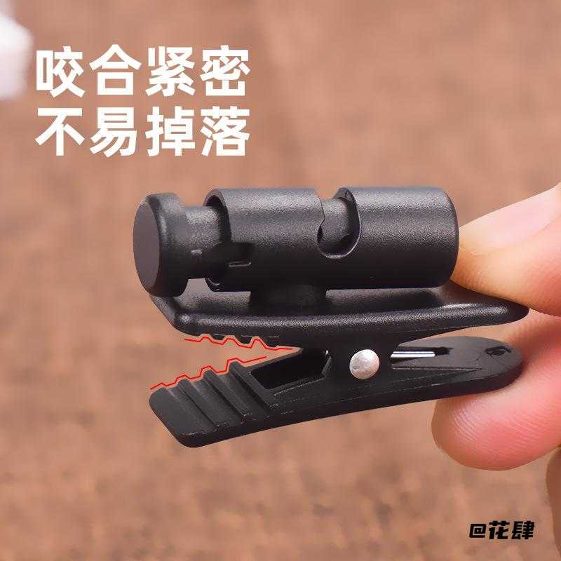 耳机线夹夹灯头戴式适用桌面创意运动无线话筒耳机线夹教师上课