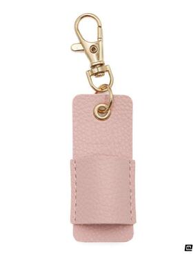 棕色可挂皮革黑色荔枝纹挂饰打工族荔枝纹皮质笔套米白粉色收纳