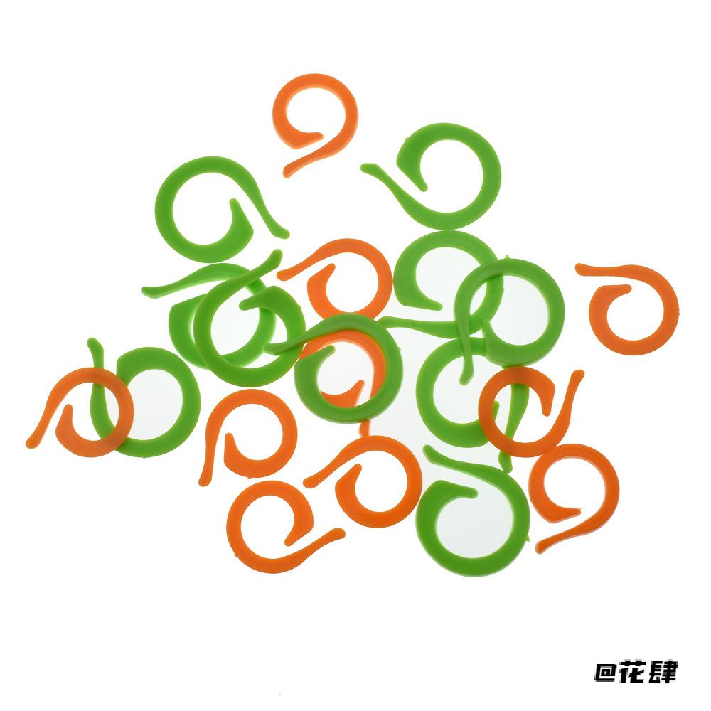 逗号圈钩环针开口圈服饰工具别扣DIY记号扣逗号圈时尚百搭毛线