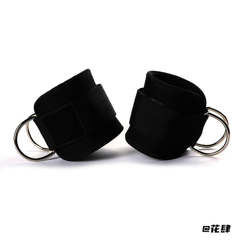 脚扣脚踝绑带负重助力跆拳道脚踝负重绑带哑铃腿部力量训练带脚环