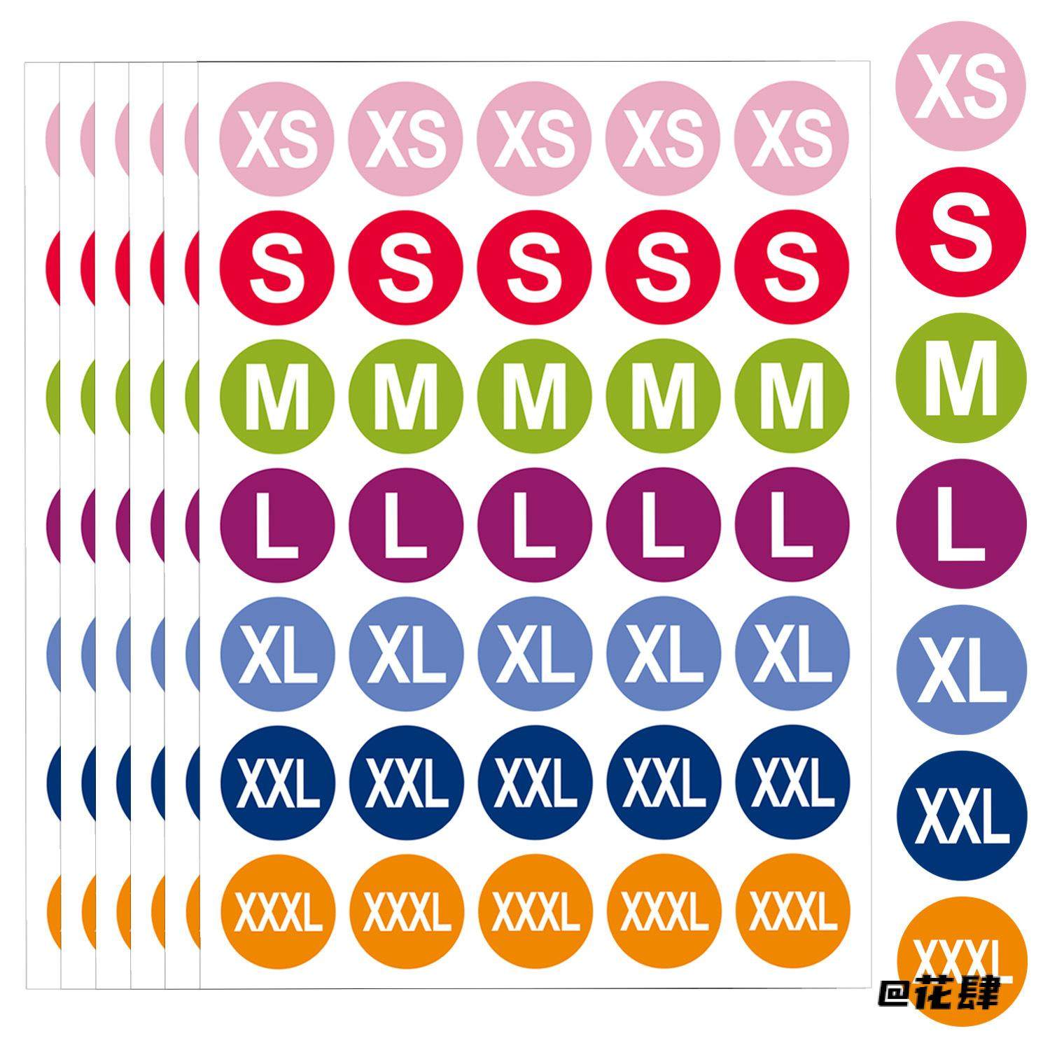 圆形服装片装百搭男女帽子彩色裤子不干胶吊牌尺码贴纸内衣简约,饰品/流行首饰/时尚饰品新,其他DIY饰品配件,淘宝优惠券,粉丝福利购,淘宝优惠卷