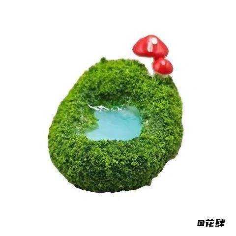 小摆件石头场景布景假山水景观手工建筑瀑布现货创意配件模型生活