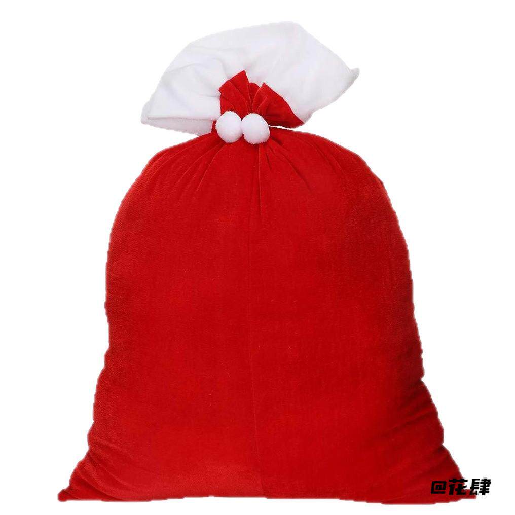圣诞装饰束口袋大号圣诞老人红袋子圣诞老人大背包圣诞老人中号