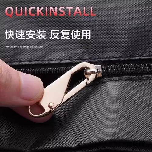 合金可拆卸拉链片替换拉锁头拉链可拆卸修复枪色拉链头通用拉链头