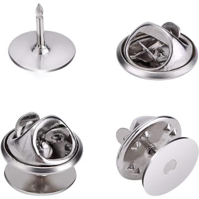 四合扣铜扣五爪扣圆形蝴蝶扣别针小扣子钮扣子母扣胸针扣子暗扣