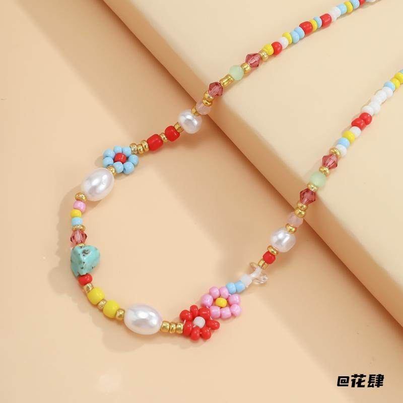 锁骨链锁骨链Lisa同款米珠装饰夏季项链串珠项链彩色甜美小众,童装/婴儿装/亲子装,项链,淘宝优惠券,粉丝福利购,淘宝优惠卷