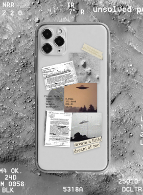 ufo飞碟nasa全包原创华为小米OPPO红米realme三星vivo一加iQOO手机壳适用苹果13iPhone12promaxs14plus11xr15