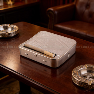 卷烟器手动半自动金属卷烟盒户外便携式卷烟机金属手卷烟盒卷烟器