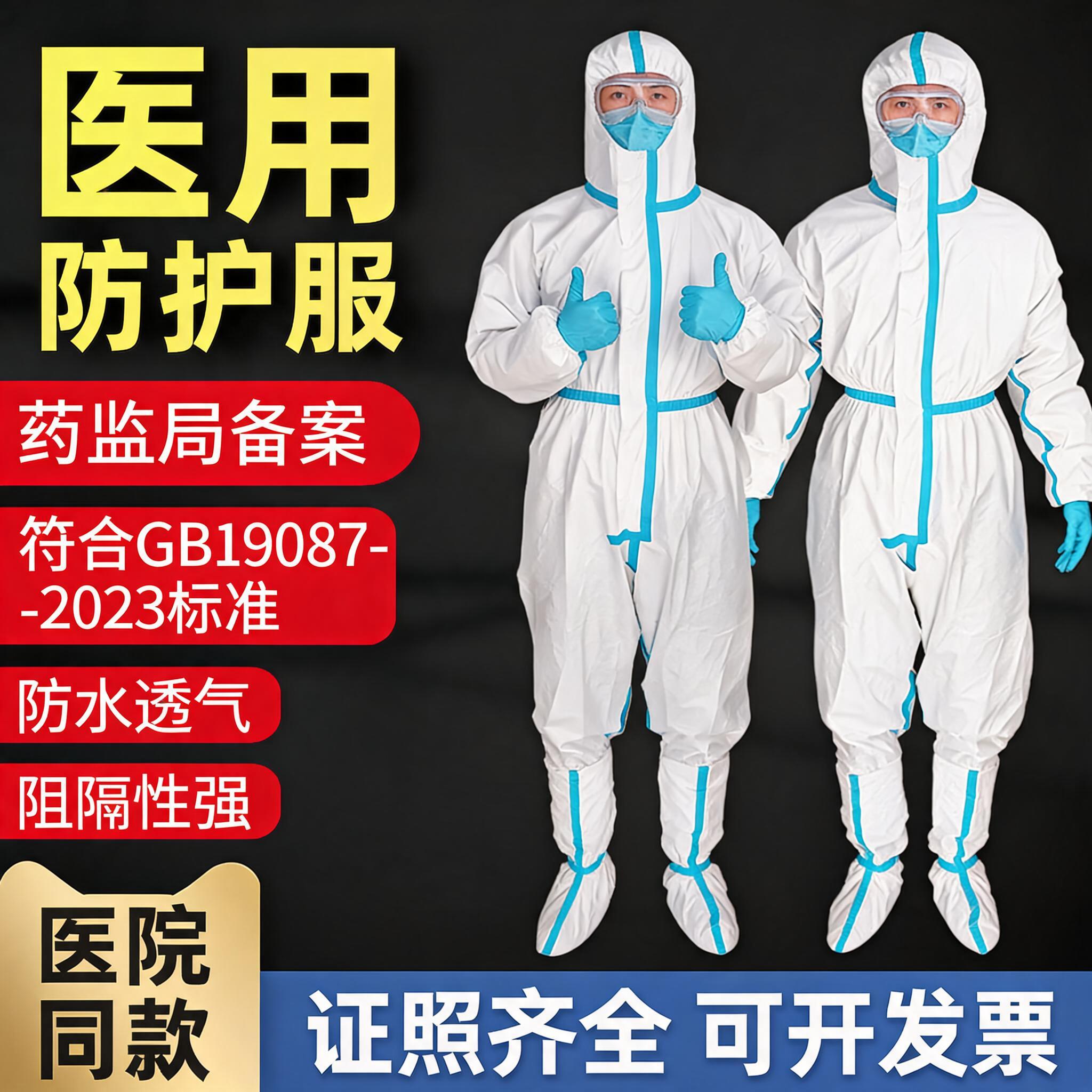 医用防护服一次性连体养殖场防疫
