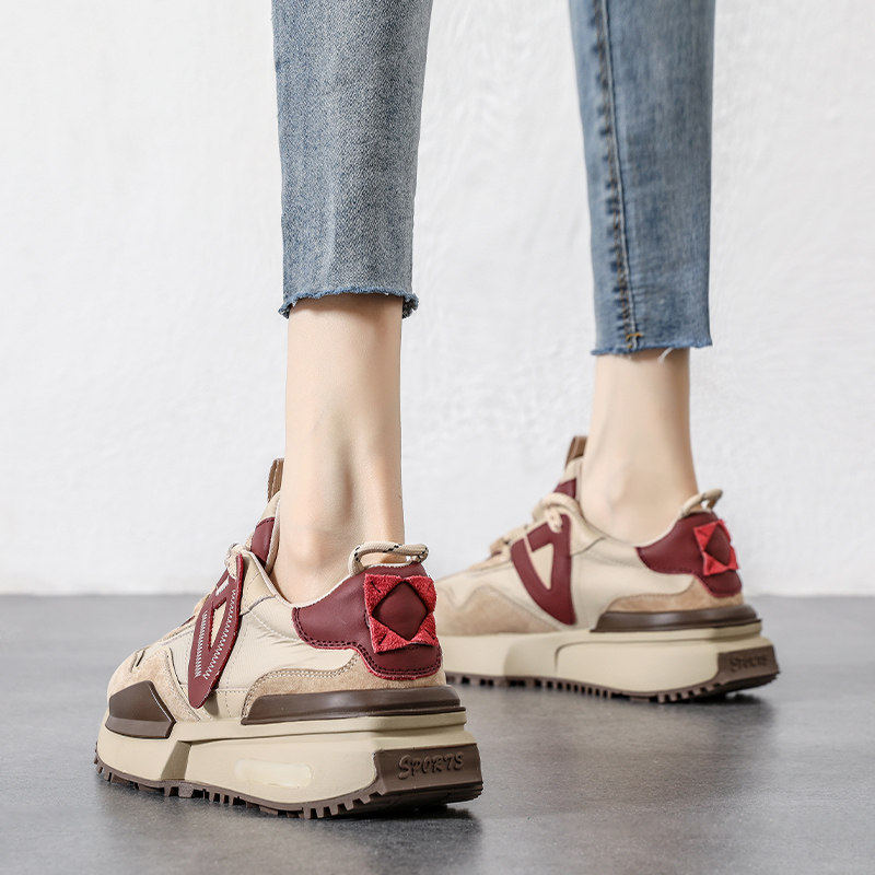 商场同款华夫小蛮腰阿甘鞋女单鞋透气2025秋季新款女鞋休闲老爹鞋,女鞋,时尚休闲鞋,淘宝优惠券,粉丝福利购,淘宝优惠卷