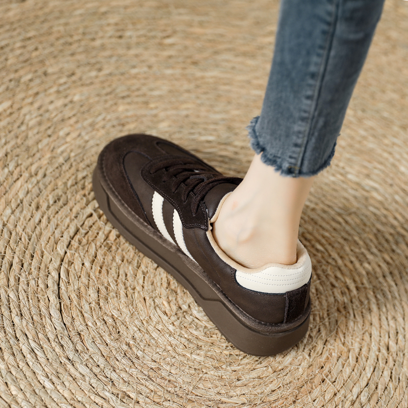 休闲复古厚底小板鞋！！送运费险