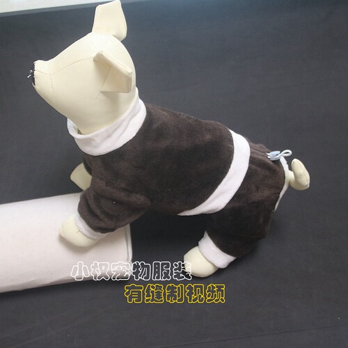 猫狗服装图纸假两件保暖四脚衣模板大中小型宠物服饰手工DIY纸样