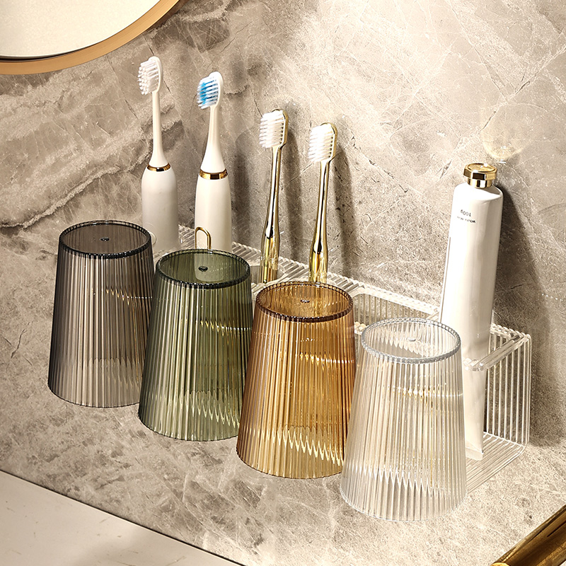 轻奢牙刷置物架亚克力杯子套装