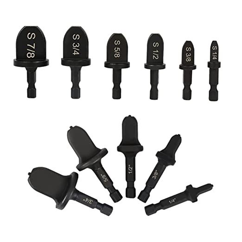 胀管器5PC-6PC 六角柄电动扩管工具英制撑管器套装空调铜管扩孔器