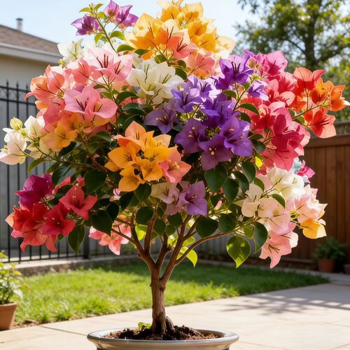 重瓣红三角梅盆栽四季勤花爬藤