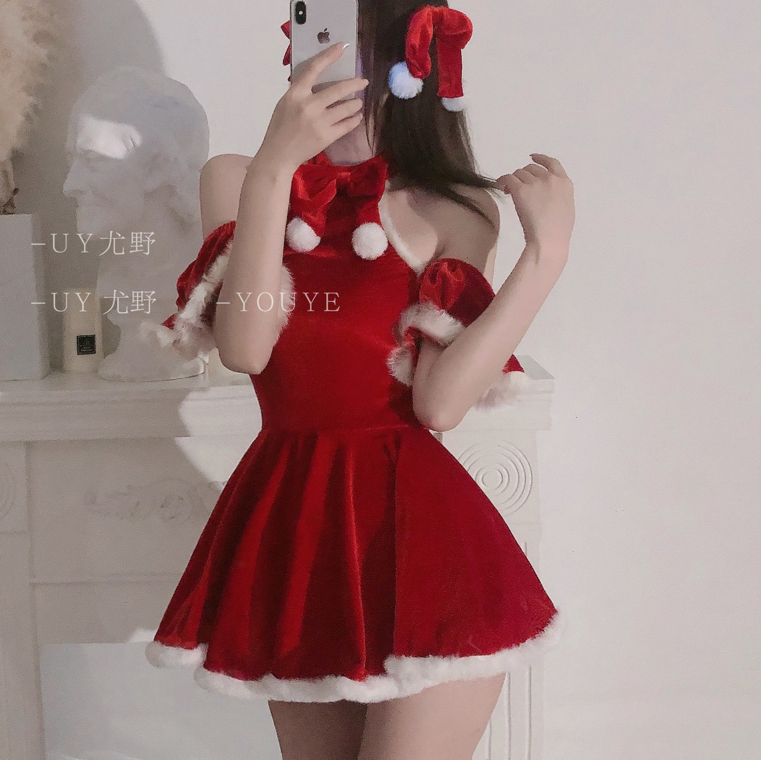 UY尤野 圣诞女孩*甜美公主毛lolita洛丽塔连