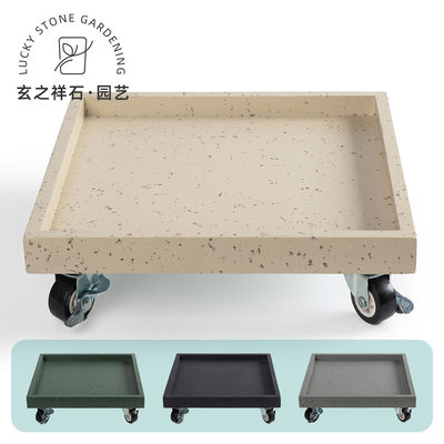 滑轮花盆托盘双重升级承重加倍