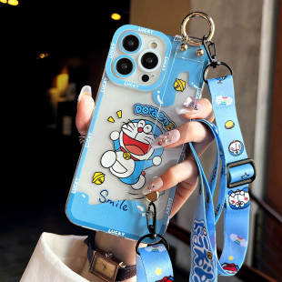 适用于荣耀X60手机壳X10保护套荣耀play腕带Magic6支架50se防摔透明软壳荣耀V40卡通可爱带挂绳荣耀X40新款